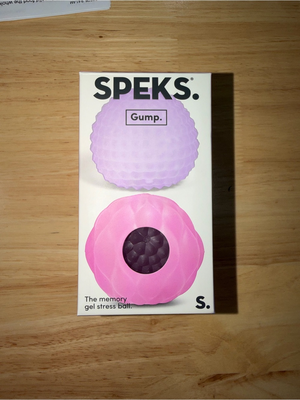 SPEKS Gump Textured Memory Gel Stress Ball - Mist Scale & Moon Jelly Quilt